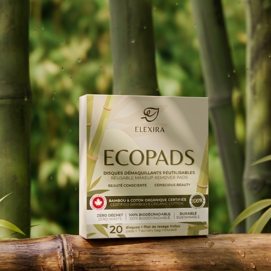 ECOPADS - Disques démaquillants réutilisable - Bambou & Coton